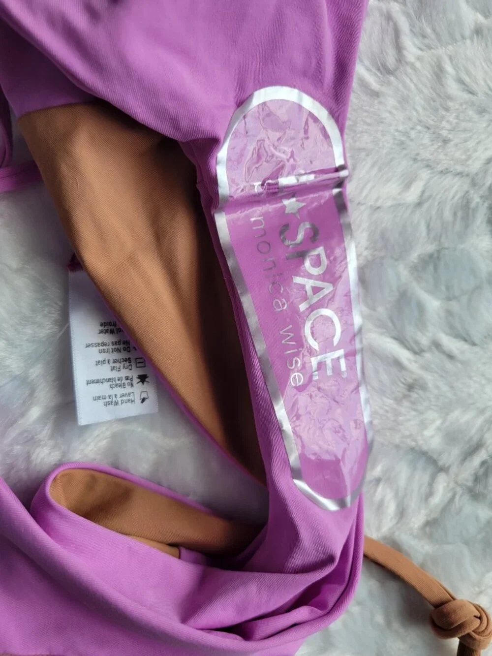 L*Space Bikini Bottom Women's XL Swim Purple Dani  Classic String Swimwear  NWT